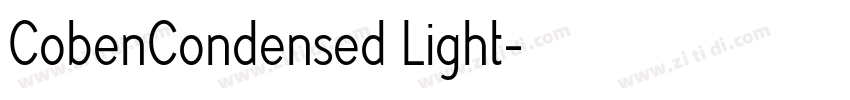 CobenCondensed Light字体转换